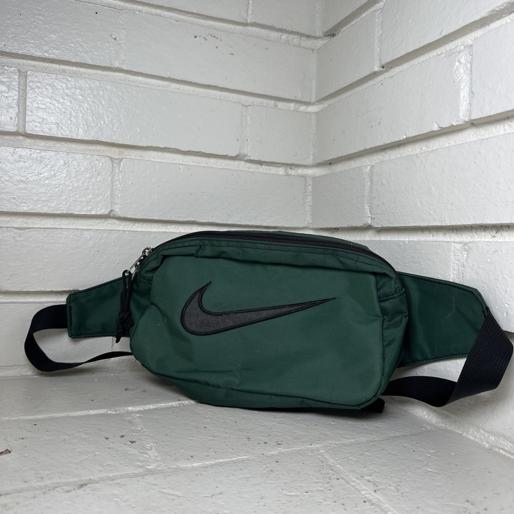 Vintage Nike Pack Hip Waist Belt Cross-body Green & Black H6-04-08-KAN